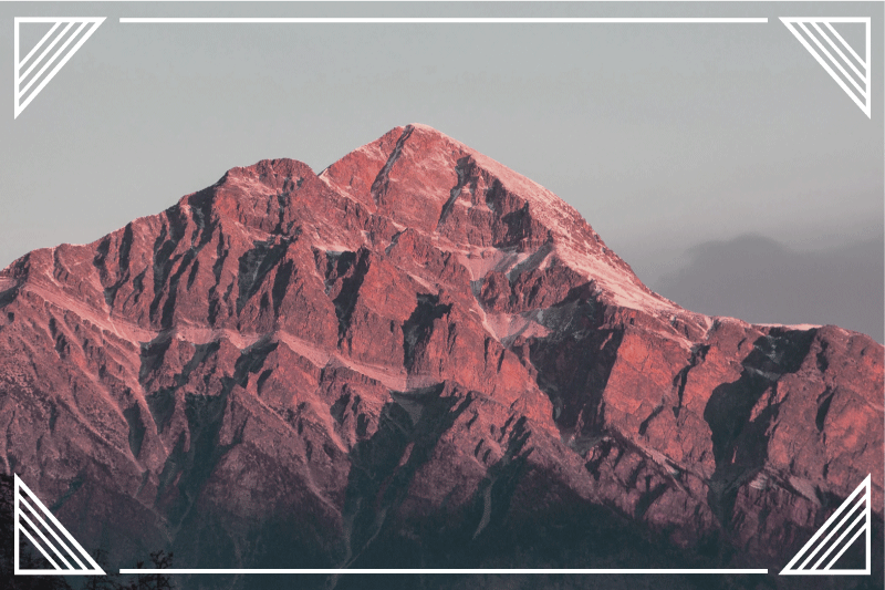 현대식 식탁보 산의 풍경 고요함 - TenStickers