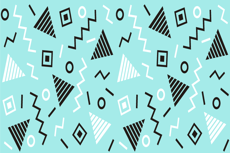 현대식 식탁보 기하학적 패턴 컬렉션 - TenStickers