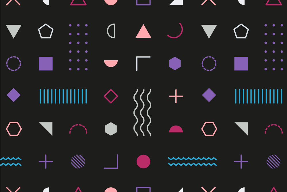 현대식 식탁보 기하학적 패턴 배경 - TenStickers