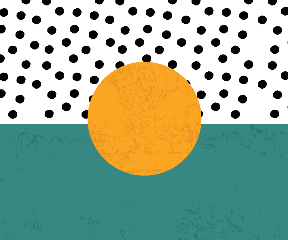 현대식 식탁보 대담한 물방울 무늬 베이스 - TenStickers