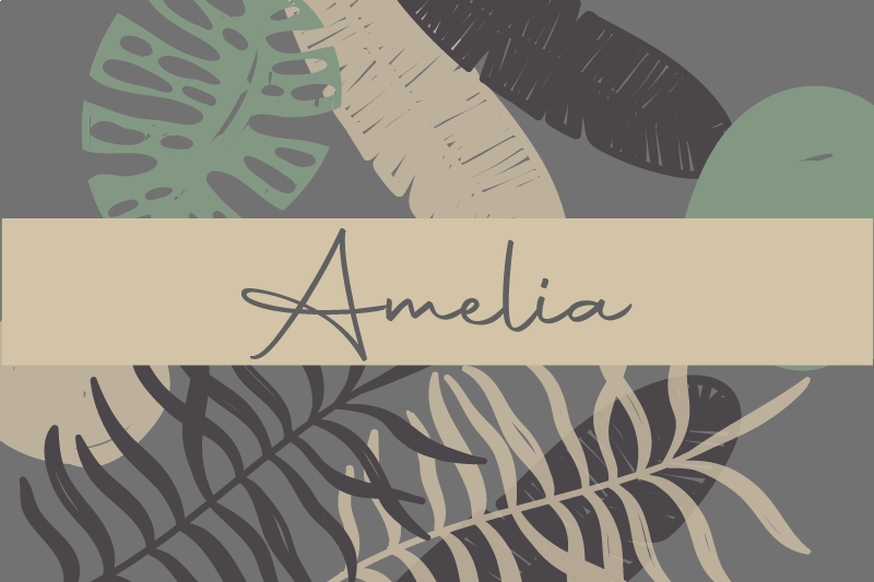 "boho" 스타일의 정글 모던 플레이스매트 - TenStickers