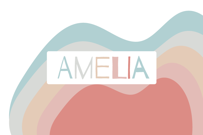 이름이 있는 식탁보 - 다채로운 이름 맞춤 제작 - TenStickers