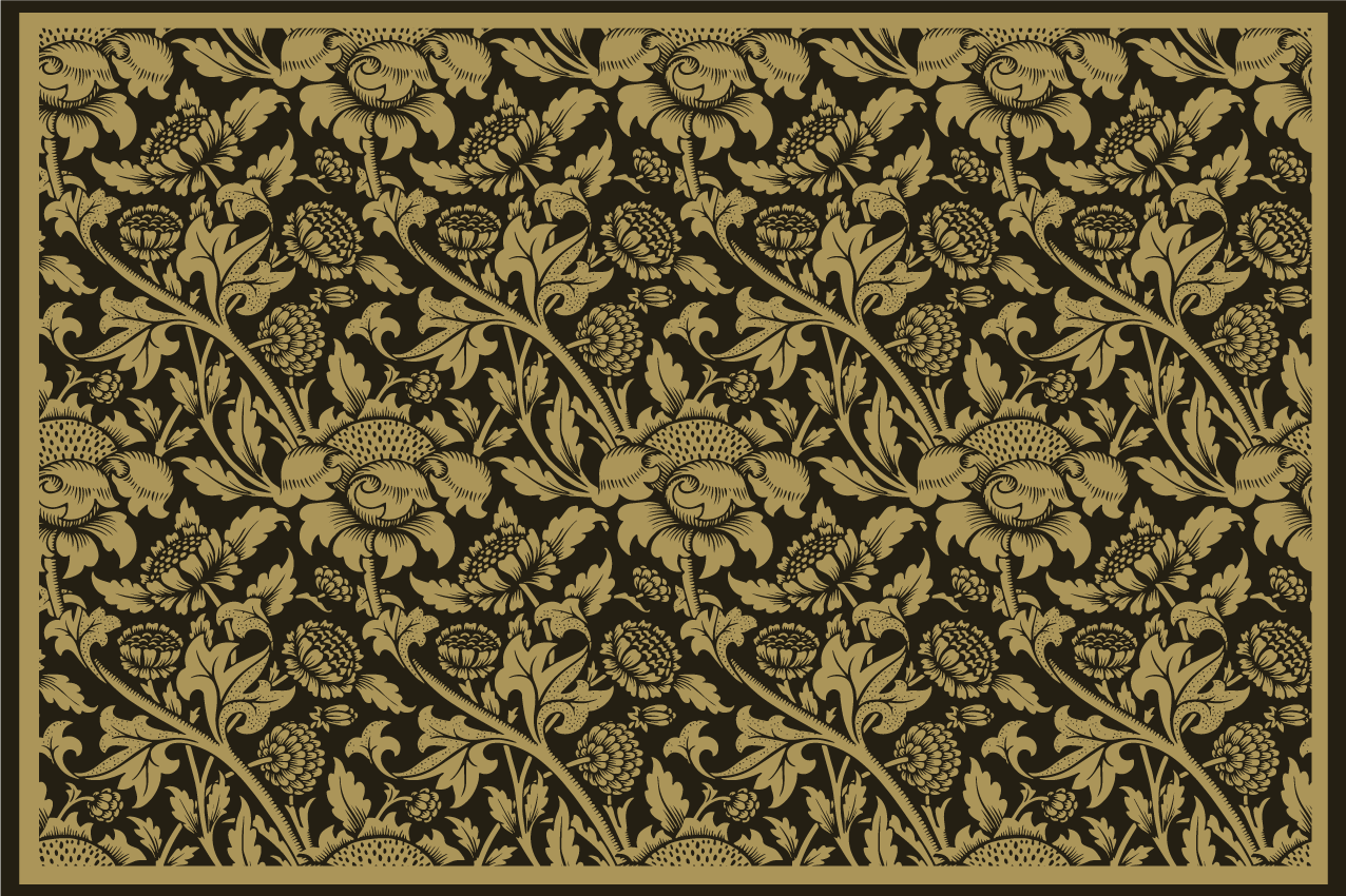 우아한 식탁보 식물의 우아함 - TenStickers