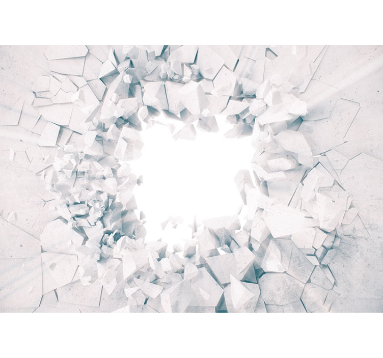 박살 효과 3d 벽 벽화 - TenStickers