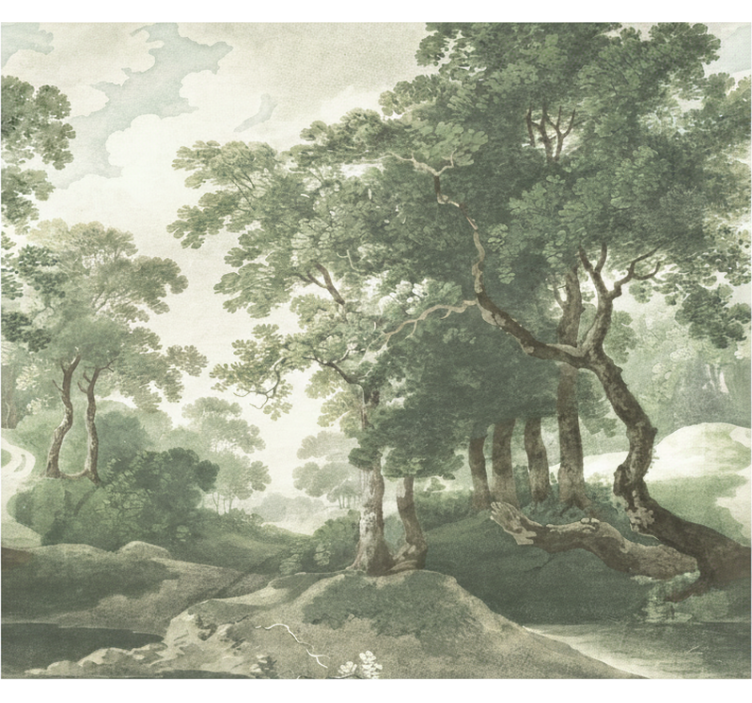 숲 벽 벽화 고전적이고 시대를 초월한 자연 - TenStickers