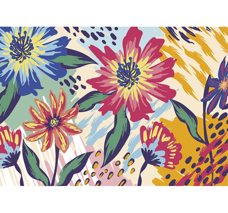 반 고흐 꽃 클래식 아트 벽 벽화 - TenStickers