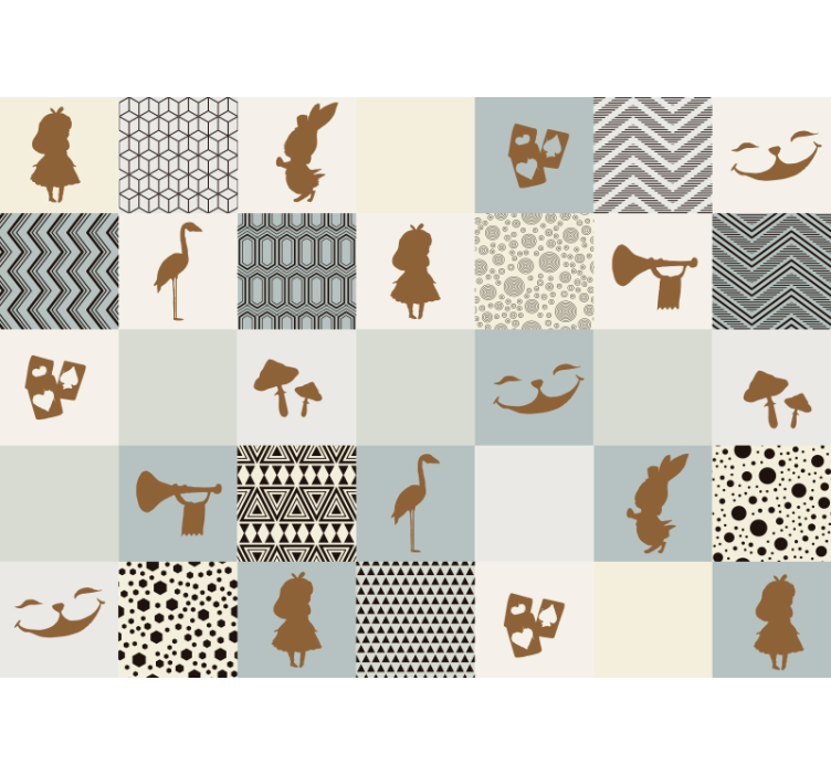 이상한 나라의 앨리스 판타지 벽 벽화 - TenStickers