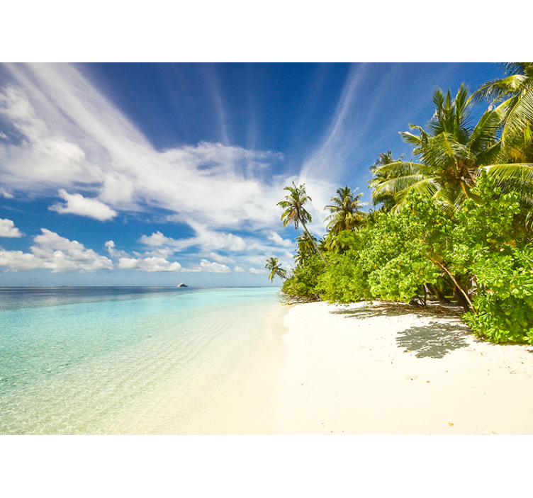 열대 섬 바다 벽 벽화 - TenStickers