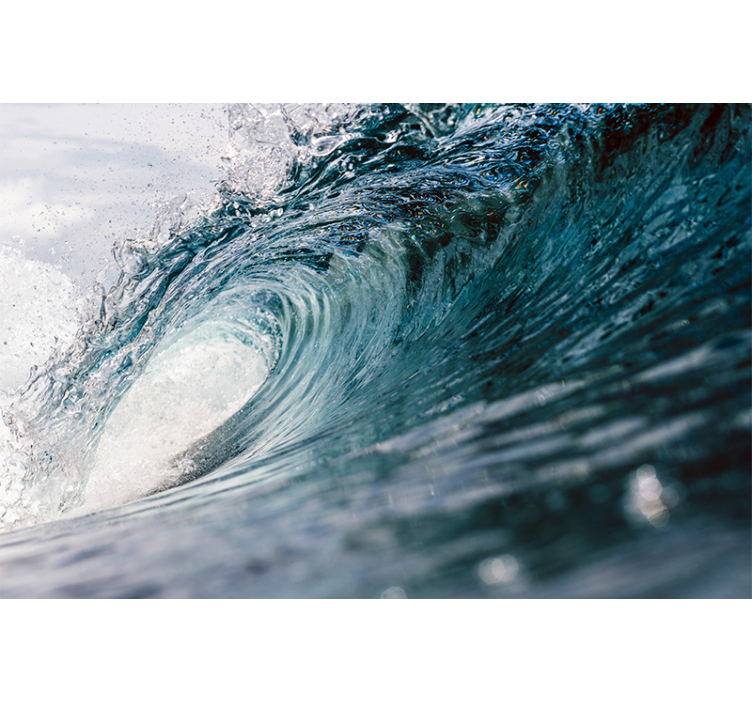 바다 벽 벽화에 큰 파도 - TenStickers