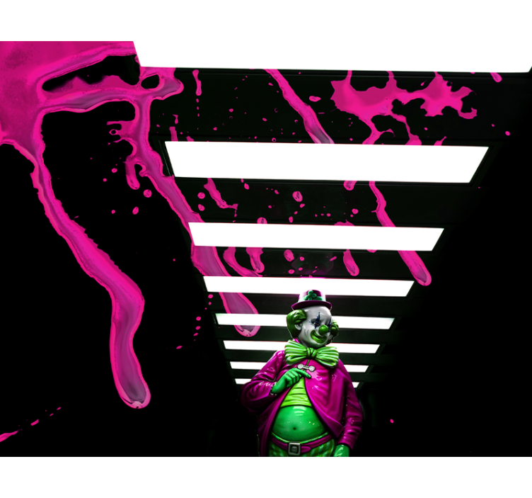 Murales de arte urbano 분홍색 광대 - TenStickers