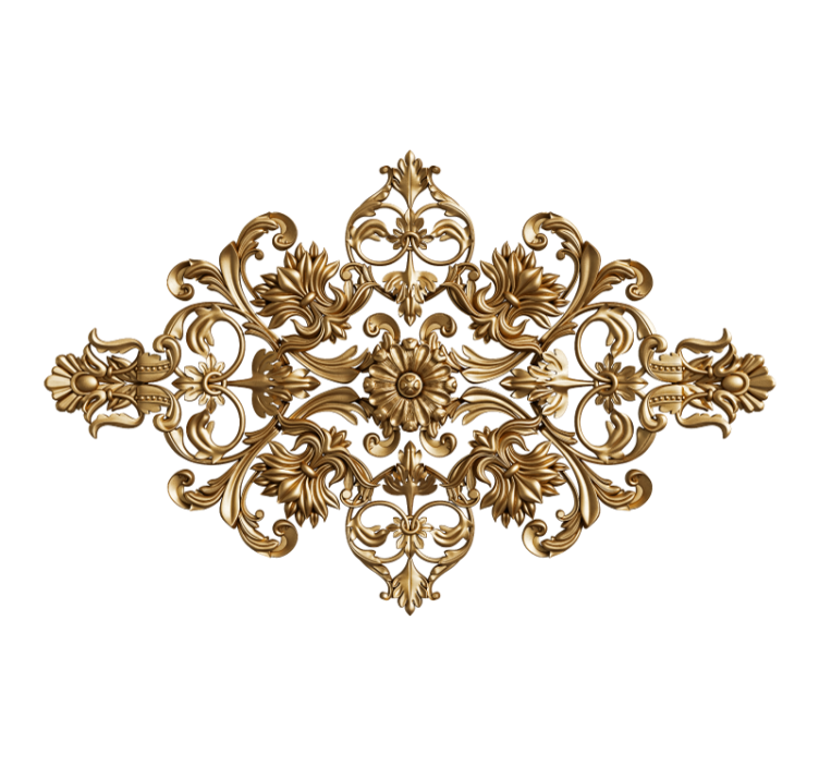 포토 뮤럴 클래식 아트 화려한 꽃무늬 - TenStickers