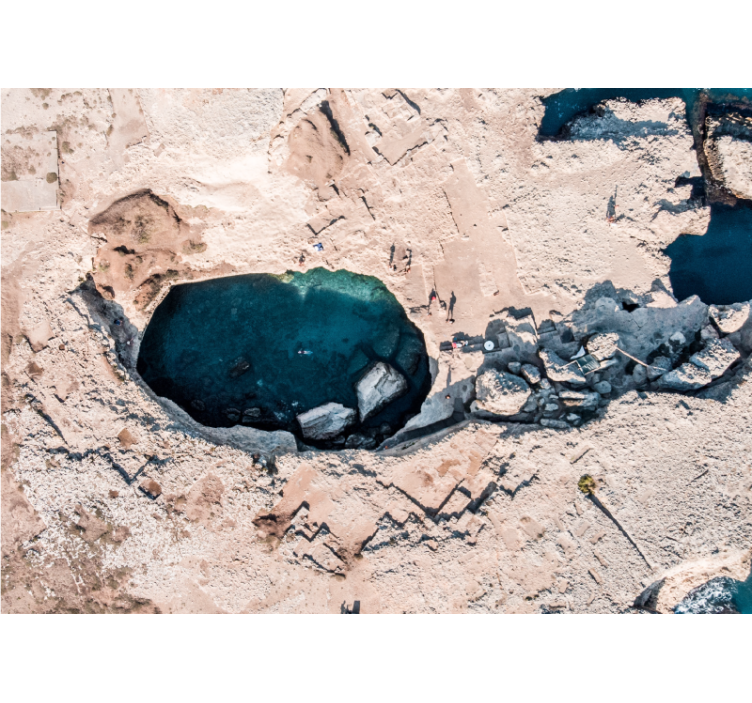 포토 뮤럴 자연 바위투성이 바다 웅덩이 - TenStickers