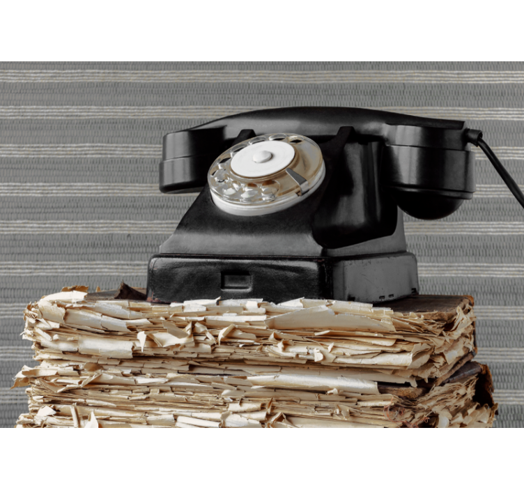 차량 벽 벽화 빈티지 전화 클래식 - TenStickers