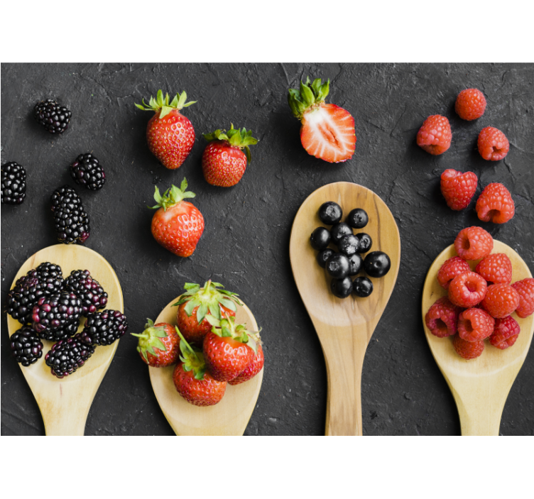 꽃 벽 벽화 베리 컬렉션 디스플레이 - TenStickers