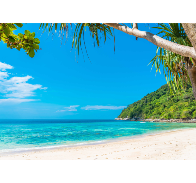 벽화 바다 열대 해안 풍경 - TenStickers