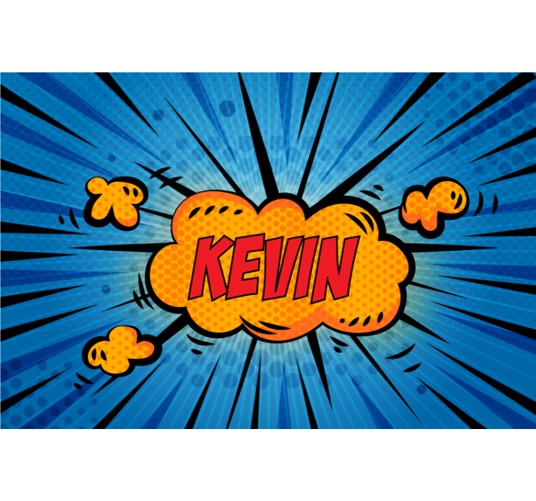 개인 이름 팝 아트 사용자 정의 벽 벽화 - TenStickers