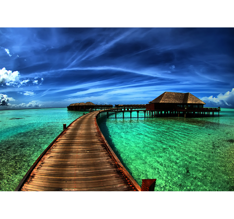 포토 뮤럴 자연 열대 바다 풍경 - TenStickers