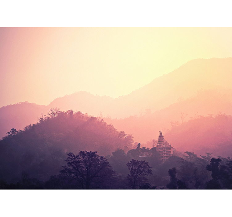 포토 뮤럴 자연 산사 전망 - TenStickers