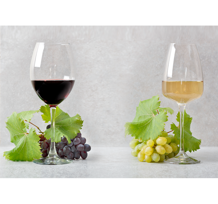 음악 테마 벽 벽화 포도와 와인 - TenStickers