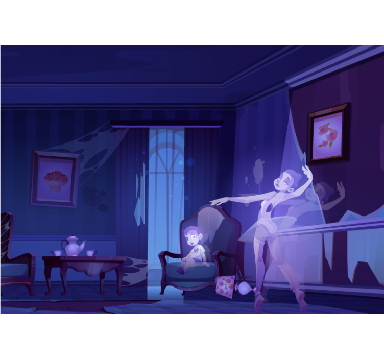 음악 테마 벽 벽화 발레 요정 춤 - TenStickers