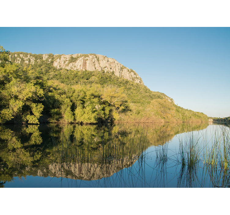 풍경 벽 벽화 산의 반영 장면 - TenStickers