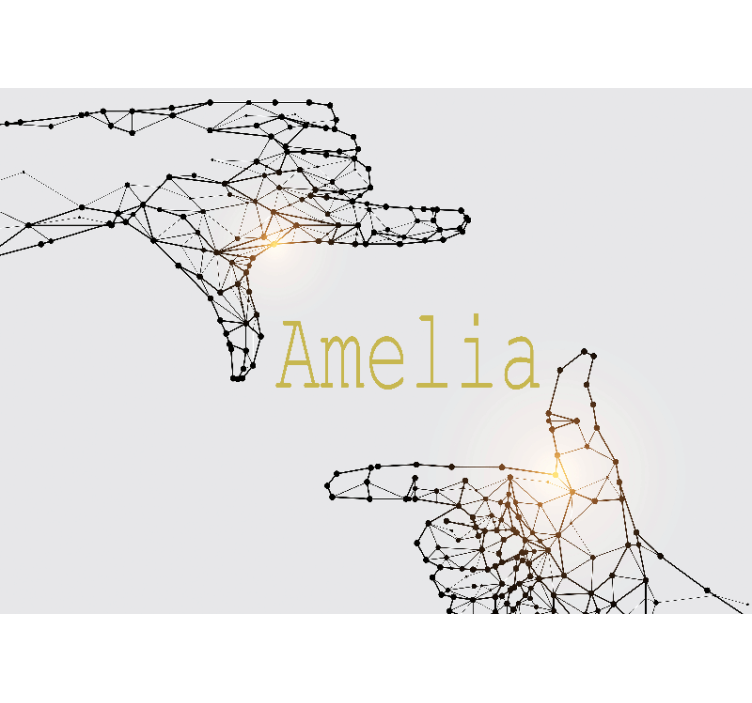 맞춤형 벽 벽화 대화형 손짓 - TenStickers