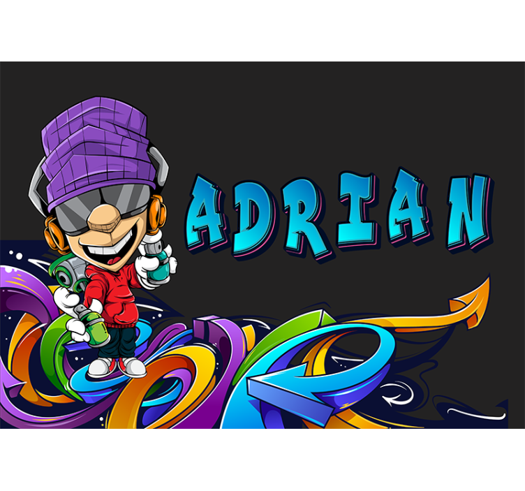 Murales de arte urbano 멋진 만화 캐릭터 - TenStickers