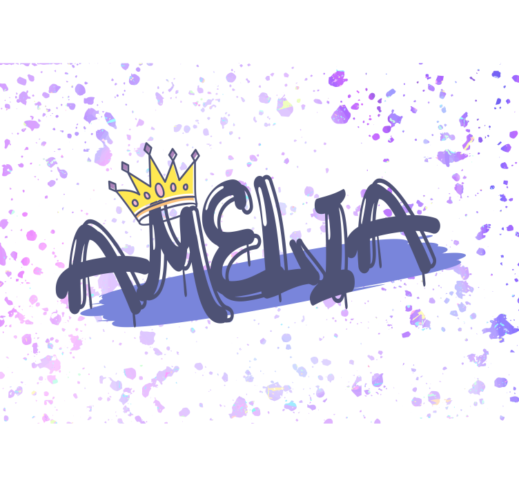 문구 벽 벽화 맞춤 이름 형성 - TenStickers