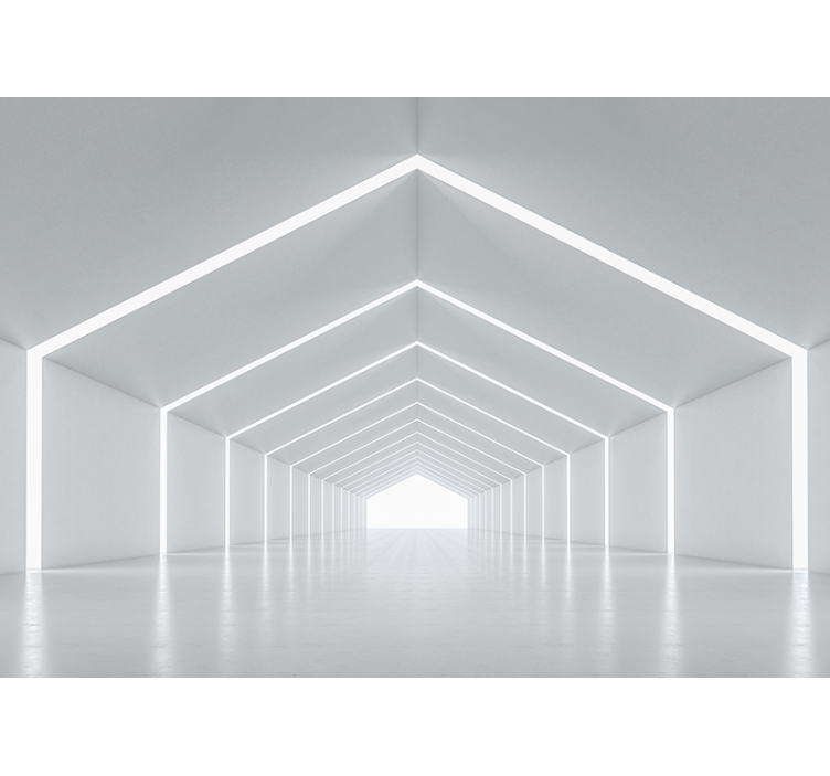 현대 벽화 기하학적 빛 구조 - TenStickers