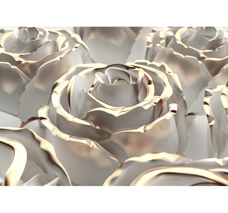 장미 벽 벽화 우아한 장미 구성 - TenStickers