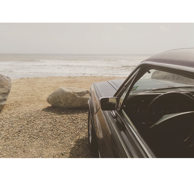 차량 벽 벽화 클래식 자동차 보기 - TenStickers