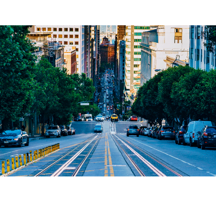 도시와 국가 벽 벽화 도시 거리 풍경 - TenStickers