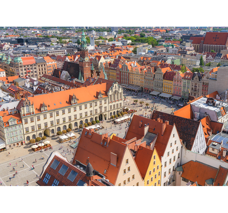 도시와 국가 벽 벽화 역사적인 도시 풍경 - TenStickers