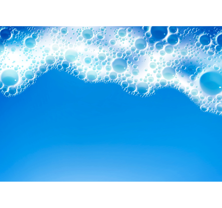 포토 뮤럴 자연 버블 웨이브 디자인 - TenStickers