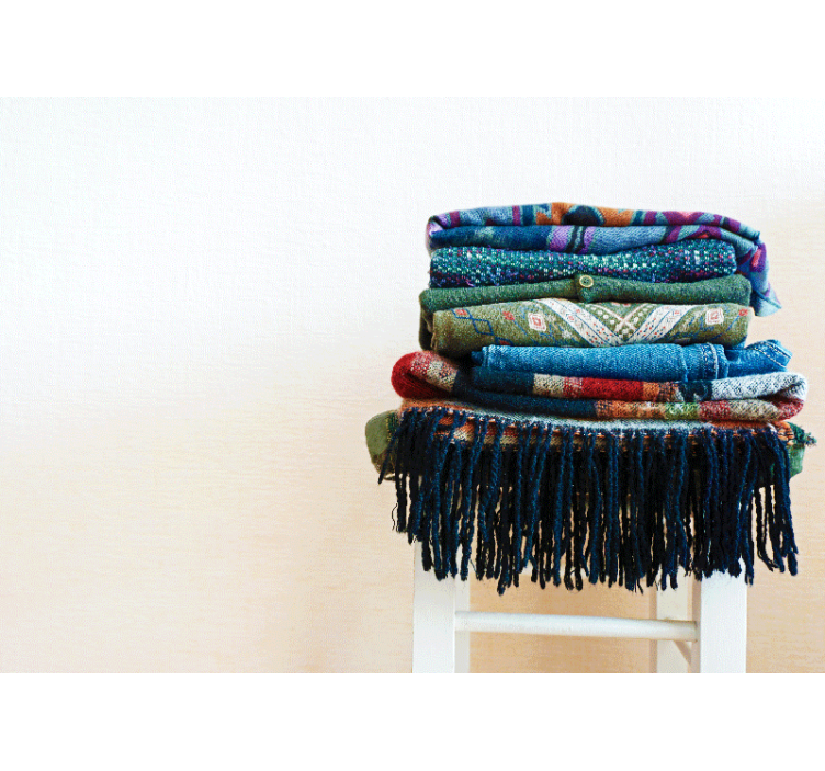 다른 질감과 패턴 벽 벽화 질감이 있는 포장된 직물 - TenStickers