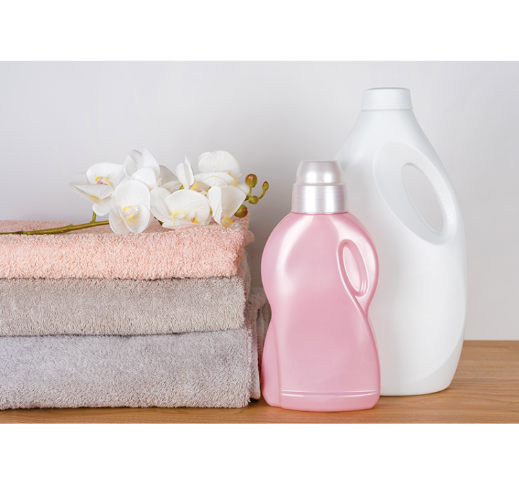 벽화 화장실 부드러운 타월 배열 - TenStickers