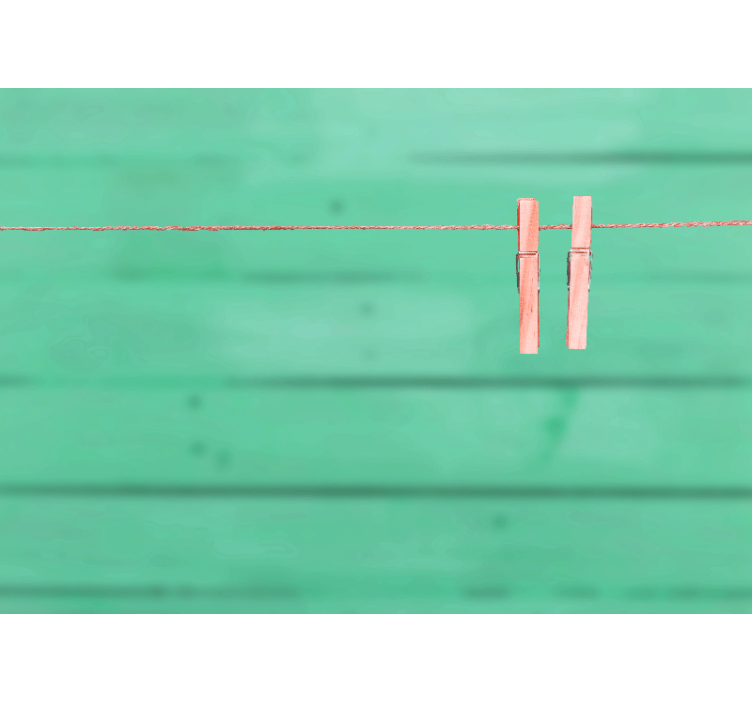 다른 질감과 패턴 벽 벽화 온라인 빨래집게 - TenStickers