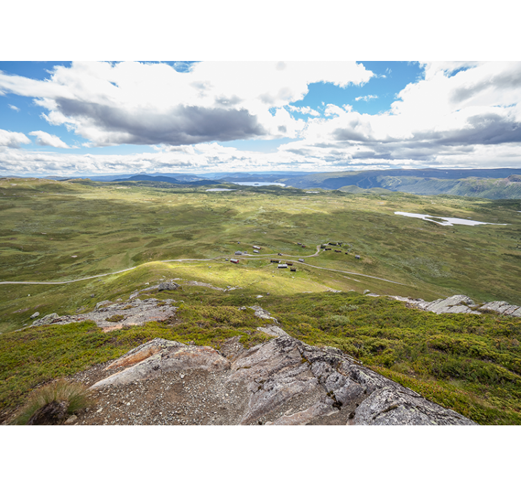 풍경 벽 벽화 산악 초록 경치 - TenStickers