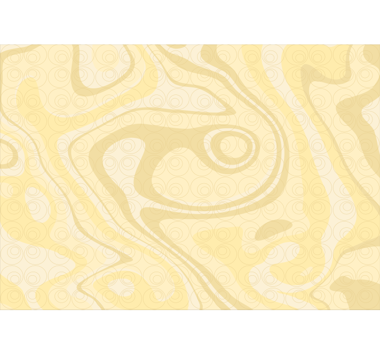 초록 벽 벽화 곡선 형태 패턴 - TenStickers