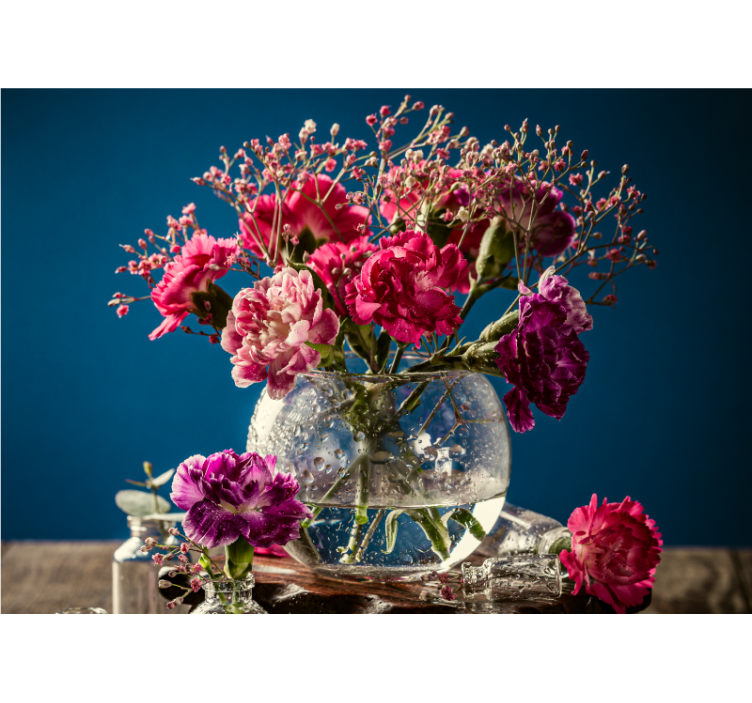 꽃 벽 벽화 생동감 넘치는 꽃 조화 - TenStickers