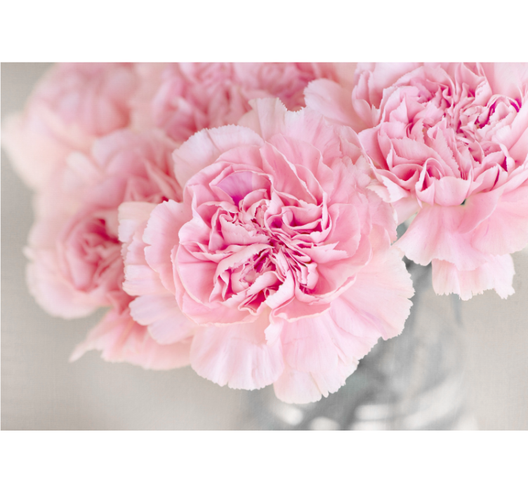 꽃 벽 벽화 사랑스러운 분홍 꽃들 - TenStickers