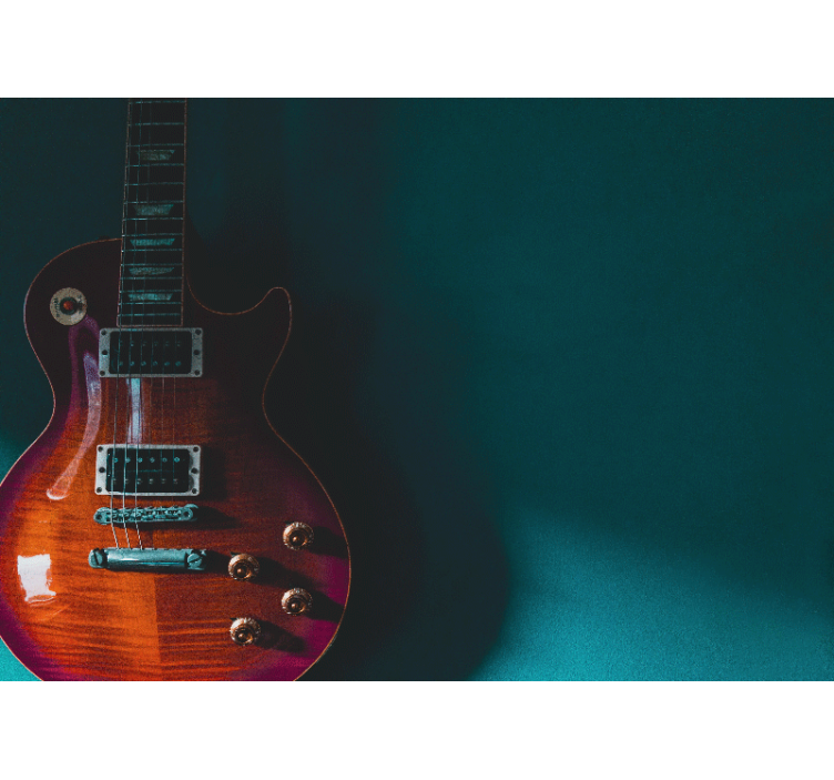 음악 테마 벽 벽화 전기 기타 디테일 - TenStickers