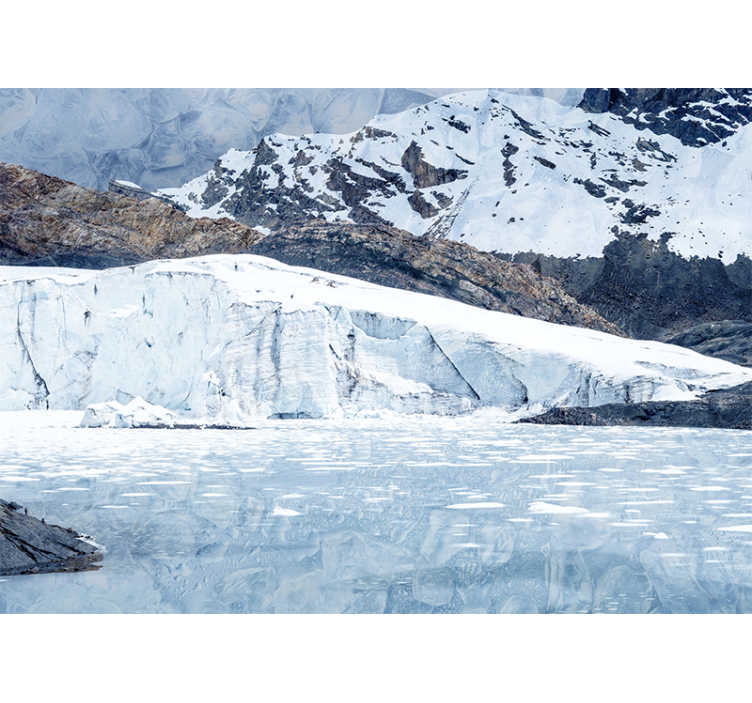 산 벽 벽화 장엄한 빙하 산맥 - TenStickers