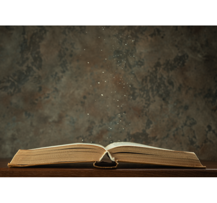 마법의 책 판타지 벽화 - TenStickers