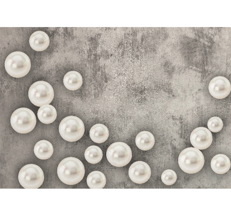 다른 질감과 패턴 벽 벽화 섬세한 진주 배치 - TenStickers