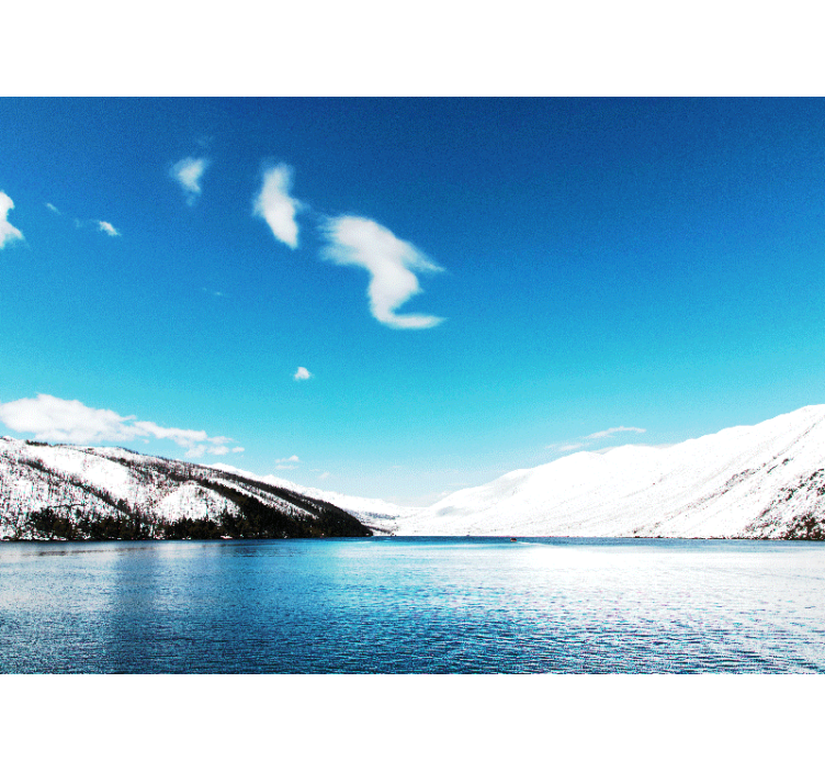 풍경 벽 벽화 눈 덮인 산들 - TenStickers