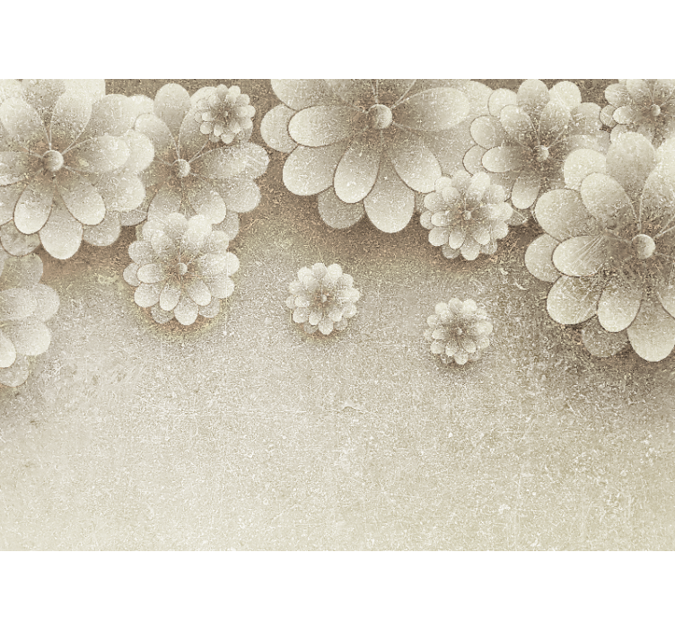 꽃 벽 벽화 우아한 꽃 요소 - TenStickers