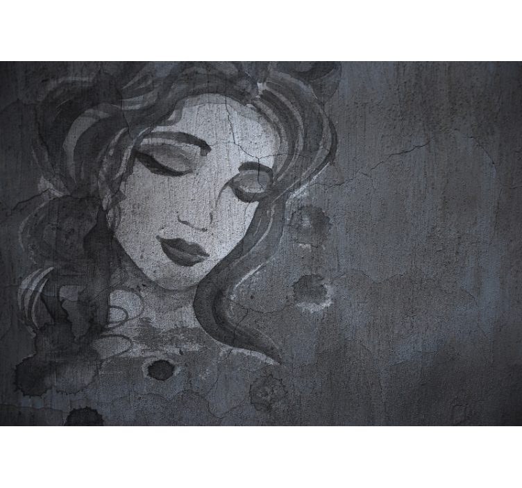 예술 벽화 우아한 여성 초상화 - TenStickers