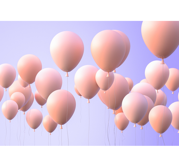 풍선 배열 디자인 어린이 벽 벽화 - TenStickers