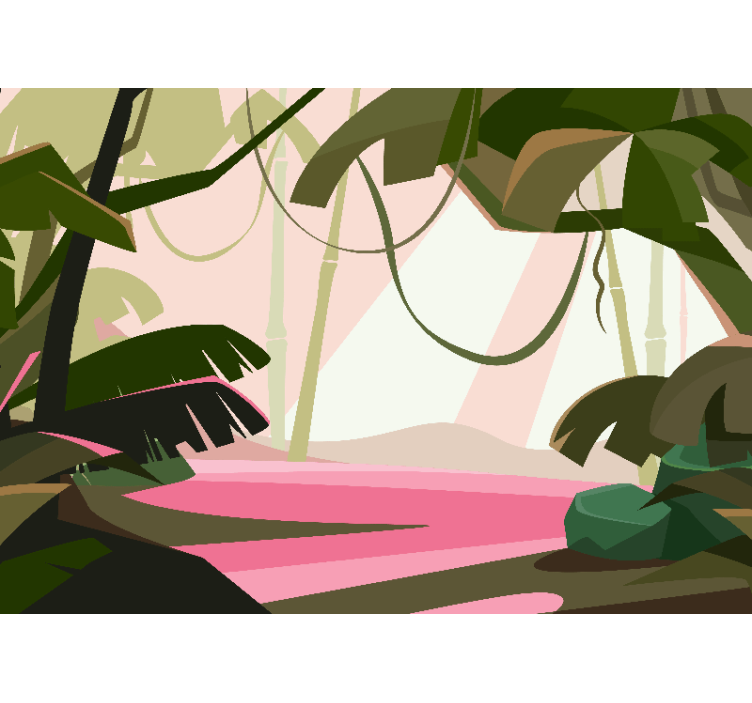 밀림 열대 우림 풍경 - TenStickers